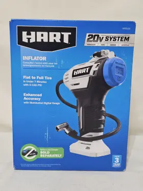 Kg21451d0302064 Hart New 20-volt Cordless Inflator Air Pump With 20-inch Hose- Tool Only