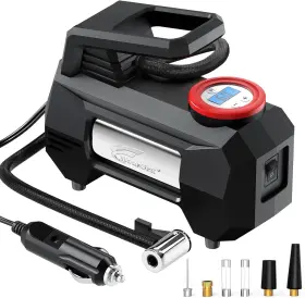 Hncp-010 Hausbell Digital 150 Psi Car Bike Tire Inflator Portable Air Compressor 12v Dc