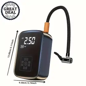 Helloleiboo 313111577584 Wireless Car Air Compressor Electric Tire Inflator Pump Digital Display Monitor