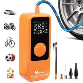 Hemdre 915175854331 Cordless Tire Inflator Portable Air Compressor 150psi Fast Inflation Cordles