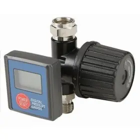 Hft 789611017125 Digital Air In Line Pressure Regulator Control Inline With Gauge Gage