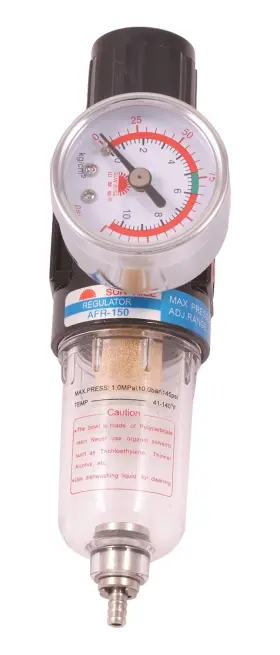 Hhip 7600-1760 1/8 Npt Integral Filter/regulator 1 Piece Unit With Drain Clear