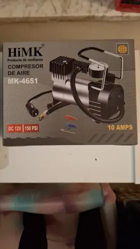 Himk Mk-4651 Portable Air Compressor 12v 150 Psi Corded Electric With Gauge Hose