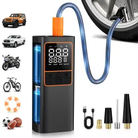 Hipom 751816911928 Tire Inflator Portable Air Compressor150psi Cordless Pump For Car Tires E