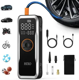 Hixo 313048750722 Tire Inflator Portable Air Compressor 150psi With Digital Pressu