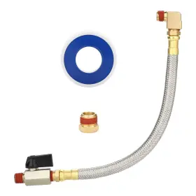 Dofnp-onoae-050 Hk Extended Tank Drain Assembly Kit With 10 Inch Braided Steel Hose 1/4