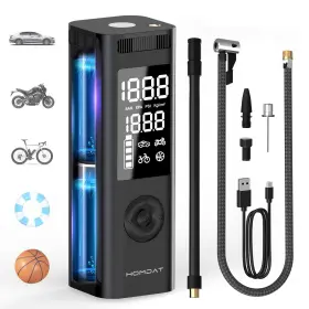 Ld-1689 Homdat Tire Inflator Portable Air Compressor 150psi 7800mah Electric Pump With