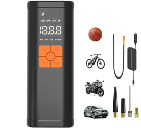 6803-2024 Honkyob Portable Tire Inflator Air Compressor 150psi Fast Inflation With Led Light