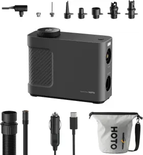 Hoto 445045859863 Air Pump Master Portable Cordless Tire Inflator Electric With 9