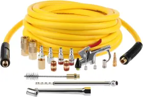 Hr4003 Hromee 19 Pieces Air Compressor Accessories Kit With 3/8 Inch X 25ft Hybrid Hose