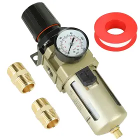 Hr4084 Hromee 1/2 Inch Compressed Filter Regulator Combo Air Compressor Water Oil Trap Sep