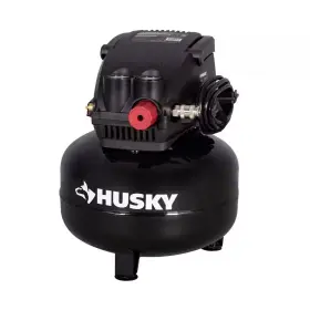 Husky 313046768729 3 Gal. 120 Psi Portable Electric Oil-free Light Duty Pancake Air Compresso