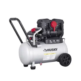 Husky 3301042 10 Gal. 175 Psi Electric Quiet Auto/workshop Hotdog Air Compressor