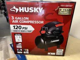 Husky 445011058092 3 Gal. 120 Psi Portable Electric Oil-free Light Duty Hotdog Air Compressor