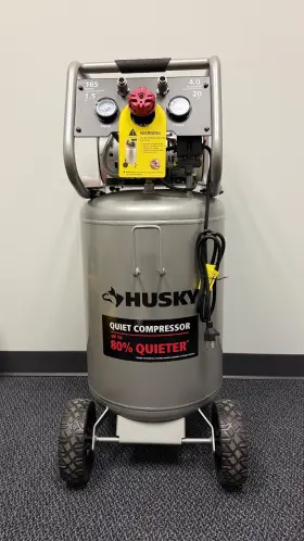 Husky 445038916924 Quiet Air Compressor 20 Gallon 165 Psi 1.5 Hp Oil-free Portable 4.0 Scfm