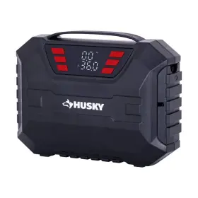 A1215-006 Husky 12-volt Dc Compact Quick Flow Air Compressor With Digital Gauge And Led Light