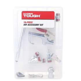 41-226ht Hyper Tough 16-piece Portable Steel Accessory Kit For Air Compressors
