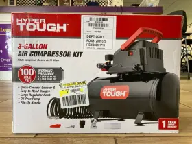 D52129475 Hyper Tough 681131233842 Local Only 3 Gallon Air Compressor New