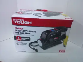 Hyper Tough 681131410120 12 Volt Heavy Duty Digital Tire Inflator Magnetic Detachable Light
