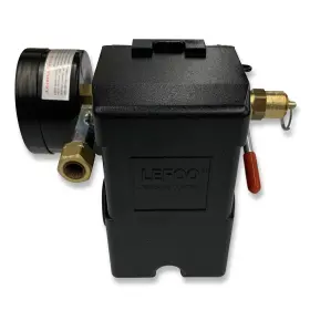 145-175 I.e.e 795525335477 Air Compressor Pressure Control Switch 4 Ports Psi With 0-200 Back