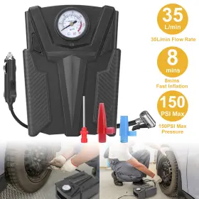 Imountek 731716335963 12v Car Tire Inflator Portable Auto Air Pump Compressor Electric 150 Psi 35l/min