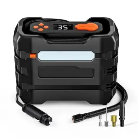 In&out Lite 700721317424 Car Tire Inflator Air Compressor 12v Dc Portable Pump Auto Shut Off Led