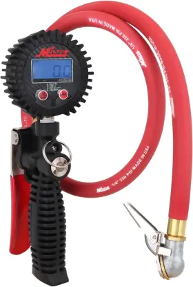573d Industries Pro Digital Tire Inflator With Pressure Gauge 36 Inch Hose Ball Foot Air Chuck