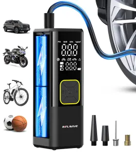 Inflavive 747696170531 Tire Inflator Portable Air Compressor 150 Psi Cordless Pump For Car