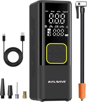 Atj-8766  Inflavive Tire Inflator Portable Air Compressor 3x Fast Inflate Cordless Pu