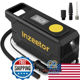Inzeetor B0fk1jpqd5 150 Psi Tire Inflator Portable Air Compressor 12v Dc Auto Shutoff
