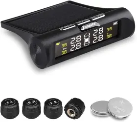 Jansite 700713033707 Tire Pressure Monitoring System Tpms Monitor Solar Wate