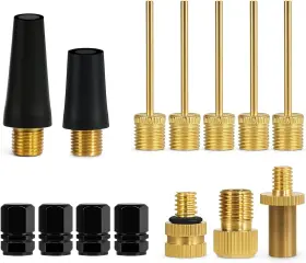 Jiuzi 445050372357 14pcs Air Pump Adapter Kit With Ball Inflator Needles And Nozzles For