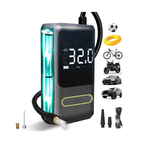 Ac714 Joneme ‎ Tire Inflator Portable Air Compressor-air Pump For Car 150 Psi Cor... Fast Ship