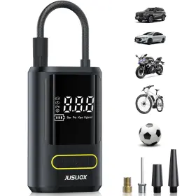 Jusuox 762247051398 Tire Inflator Portable Air Compressor Electric Bike Pump With Digital Pressu Jusuox 762247051398 Tire Inflator Portable Air Compressor Electric Bike Pump With Digital Pressu