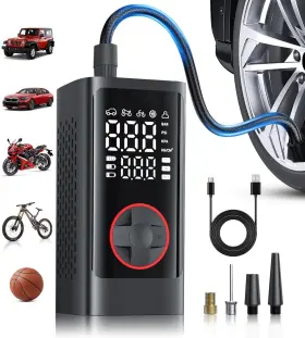 Atj-004 Jusuox Tire Inflator Portable Air Compressor Cordless Pump For Car Tires 150ps