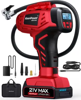 Rc219 Keenpower 313046111198 Digital Cordless Tire Inflator Portable Air Compressor Automatic 160psi With Gauge