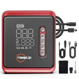 Keepup 744128181769 Tire Inflator Portable Air Compressor - 150 Psi Cordless Pump With