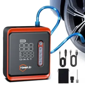 Keepup 751069653682 Portable Tire Inflator Air Compressor 150psi Fast Inflation Cordless Pump