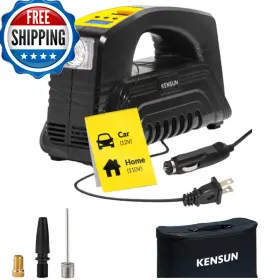 B01j8y91gc Kensun Ac/dc Digital Tire Inflator For Car 12v Dc And Home 110v Ac Rapid