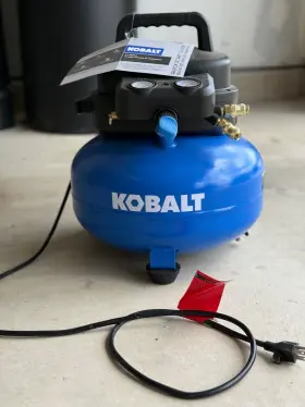 16-ga Kobalt Air Compressor With Nailer