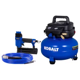 Kobalt 810941034114 6-gallon Portable Electric 150 Psi Pancake Air Compressor W Accessories
