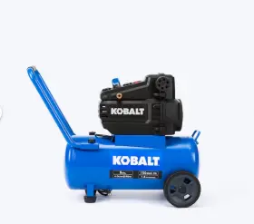 Kobalt 871613006716 8-gallon Portable Electric 150 Psi Horizontal Air Compressor Open Box P