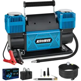 Kr4133-34-wr-mcs Kohree 12v Dual Cylinder Air Compressor 12.35 Ft /min Fast Tire Inflator
