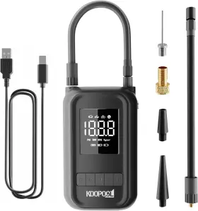 Koopool Np99240368 Tire Inflator Portable Air Compressor 150psi Pump For Car Bike M