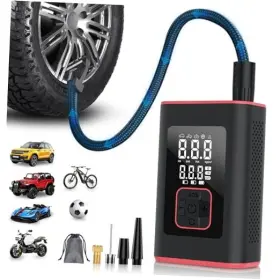 Korkie 2404 Tire Inflator Portable Air Compressor Cordless Mini Pump With Digital