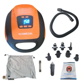 Ksg-0206 Kosmegal Portable Electric Paddle Board Sup Pump - 12v 20psi Air Compressor