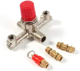 Koulateg7xz834hti Koulate Air Compressor Pressure Regulator Double Outlet Tube Alloy Switc