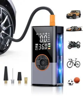 Czk-5680 Kuxisa Tire Inflator Portable Air Compressor 150 Psi Pump For Car Tires With Di