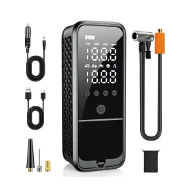 Hy05 Kzkb Tire Inflator Portable Air Compressor 160 Psi Pump For Car Tires With Di