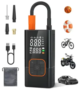 5650-5 Lamfurart Tire Inflator Portable Air Compressor - 150psi Pump For Car Tires Portab